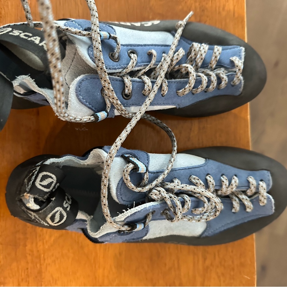 Scarpa Blue Climbing Shoes